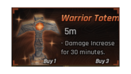 WARRIOR TOTEM x1
